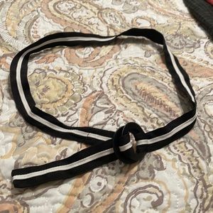 Black and white belt